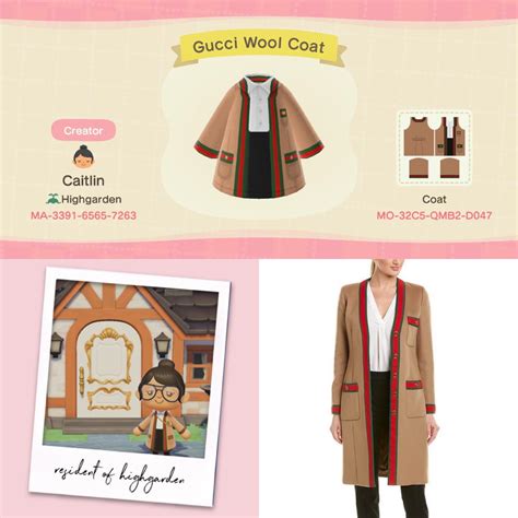 I made a Gucci coat : r/AnimalCrossing 